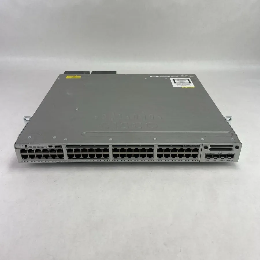 Коммутатор Cisco WS-C3850-48U-S 48-Port UPoE Switch w/ C850-NM-2-10G & Dual 1100 — фото лота 1