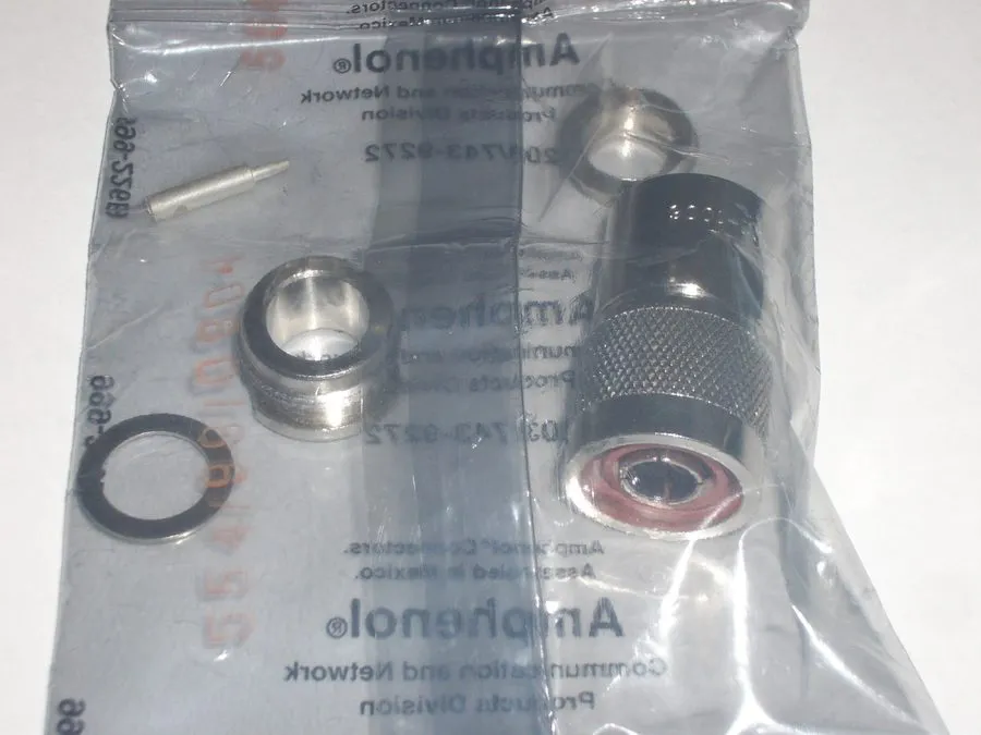 Разъём Amphenol RF 112627 BNC Male Crimp Plug Connectors RG-8 RG-213 50 Ohm