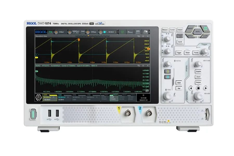 Осциллограф RIGOL DHO1074 DIGITAL OSCILLOSCOPE 70MHz 12bit,2GSa/s 4 CH