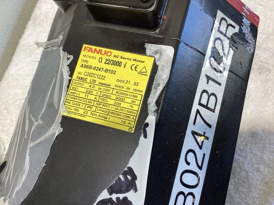 Серводвигатель FANUC A06B-0247-B100 4kW 3000RPM 230V 200Hz AC Servo Motor