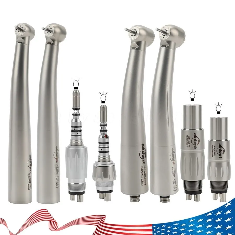 Стоматологический наконечник Abdent Dental LED Fiber Optic Handpiece Ceramic 4 S — фото лота 2