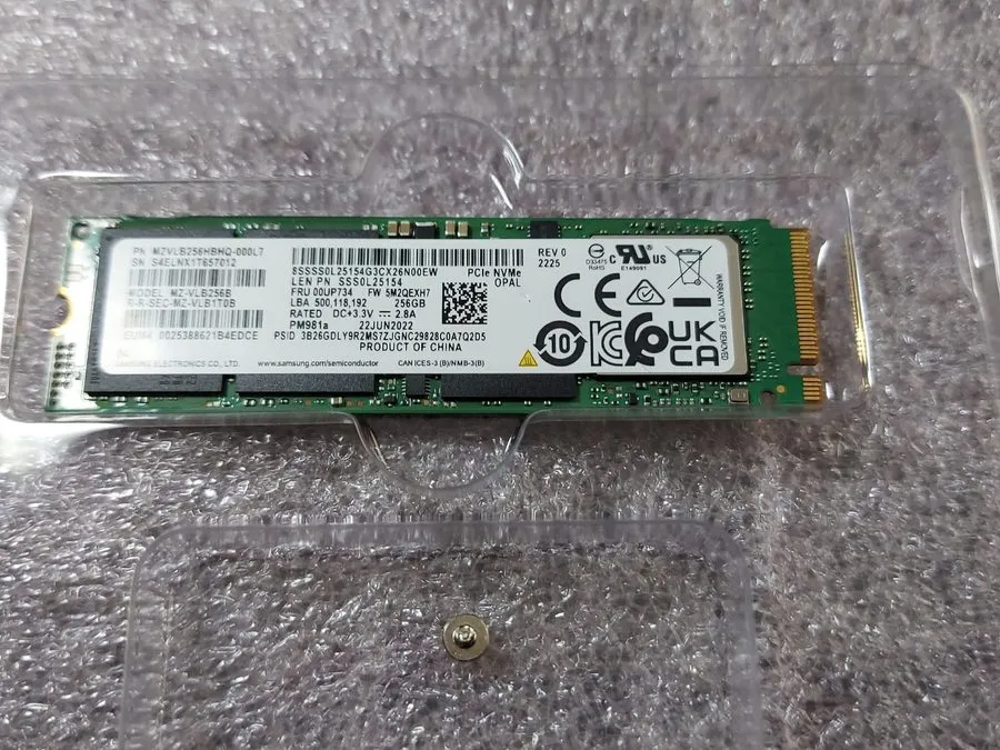 SSD-накопитель SAMSUNG PM981A NVME SED 512GB NVME SSD HARD DRIVE #198252