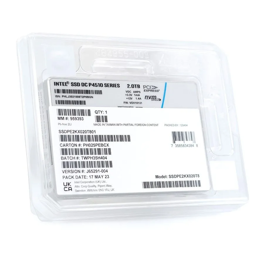 SSD-накопитель Intel DC P4610 1.6TB 3.2TB 6.4TB NVME U.2 2.5" PCIE SSD Solid Sta