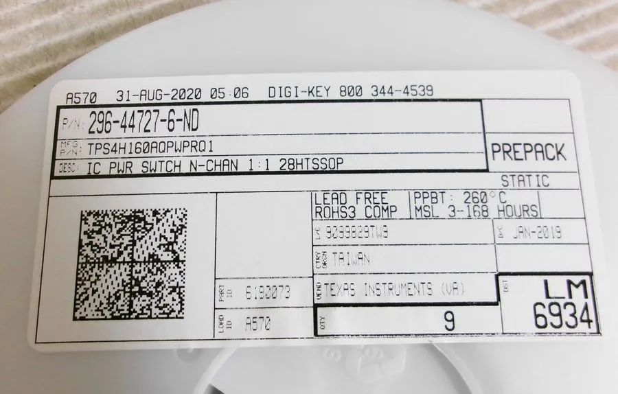 Микросхема Texas Instruments TPS4H160AQPWPRQ1 IC Power Switch N-CHAN 1:1 28HTSSO