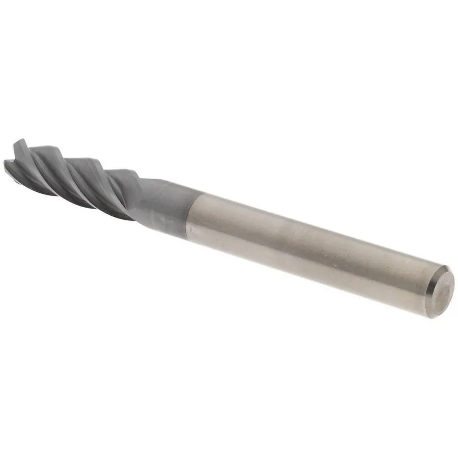 Режущий инструмент Accupro 6504364 Carbide Corner Radius End Mill: 1/4" Diam, 3/ — фото лота 2