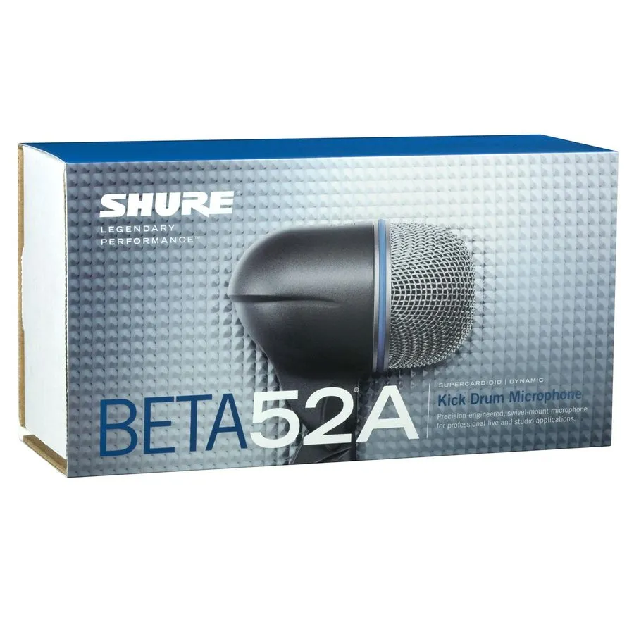 Микрофон Shure Beta 52A Dynamic Kick Drum Bass MICROPHONE Silver (BETA52A)