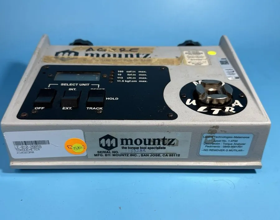 Динамометр Mountz MI0 LE-010-28859 Ultra Torque Tester Torquemeter Torque Analyz — фото лота 1