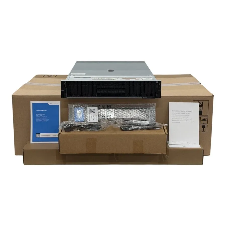 Сервер Dell PowerEdge R760 2x Gen4/5 Scalable CPU 32DIMM 24xSFF NVMe Bay 2U CTO