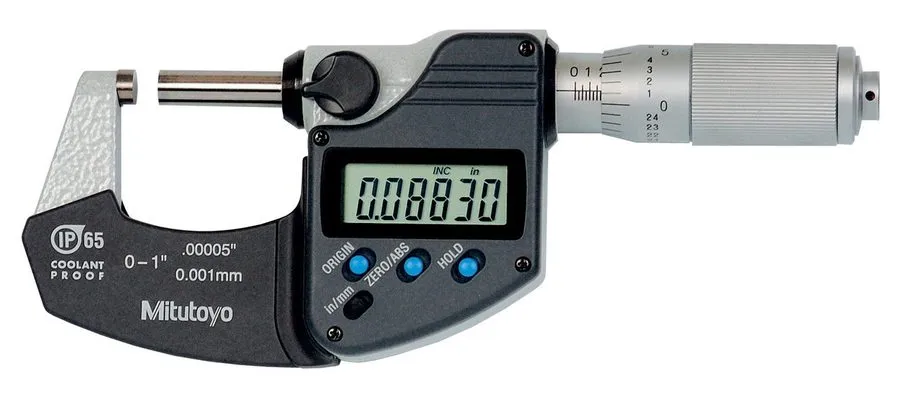 Микрометр Mitutoyo 293-335-30 Micrometer 0-1"/25.4mm IP65 Friction Thimble SPC