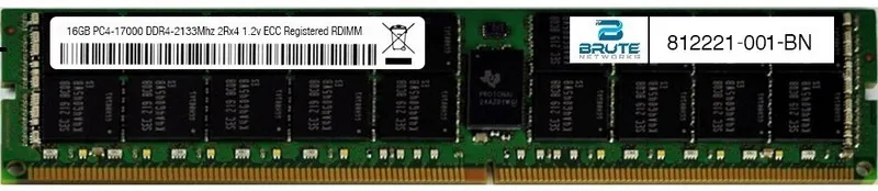 Модуль памяти 812221-001 HP Compatible 16GB PC4-17000 DDR4-2133Mhz 2Rx4 1.2v ECC