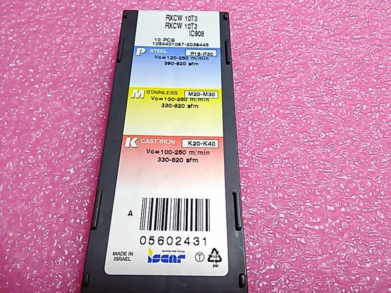 Режущий инструмент ISCAR RXCW 10T3 Grade IC908 Carbide Milling Insert 5602431 — фото лота 2