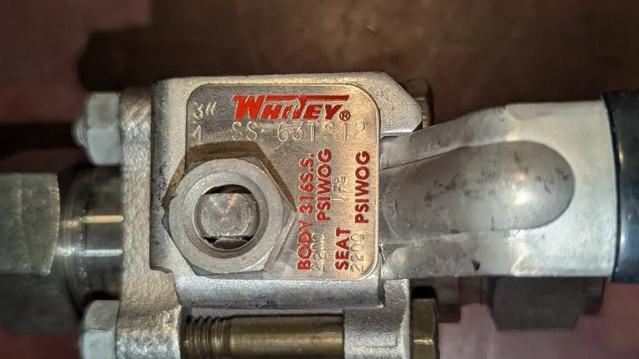 Клапан Swagelok SS-63TS12 Stainless Steel 3-Piece 60 Series Ball Valve FNIP