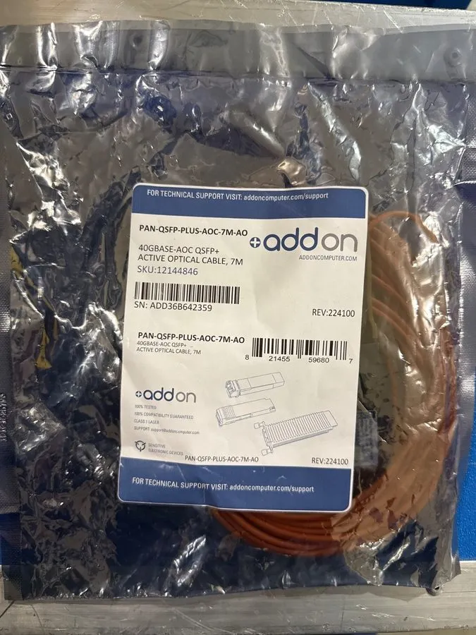 Кабель Mellanox QSFP+ to QSFP+ Active Optical Cable 20 Meters Compatible 40GBase