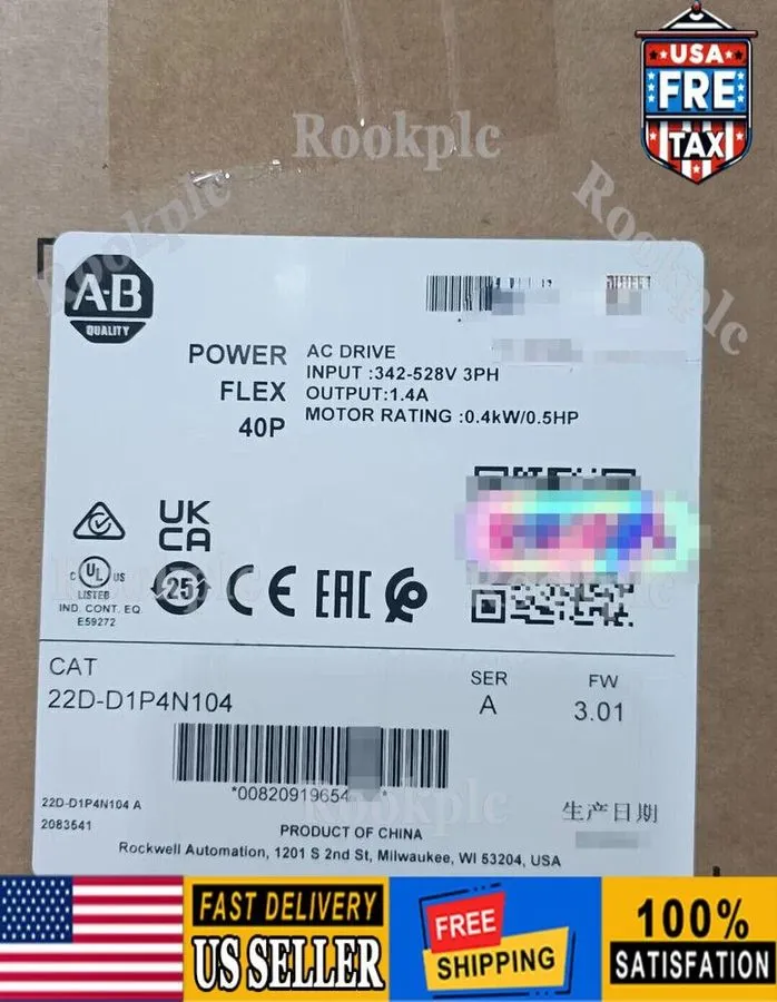 Частотный преобразователь Allen-Bradley AB 22D-D1P4N104 PowerFlex 40 0.4kW 0.5Hp