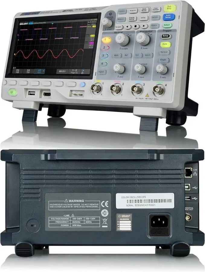 Осциллограф SIGLENT SDS1204X-E 4-CH 200MHz 1 GSa/s 14MB Super Phosphor Oscillosc