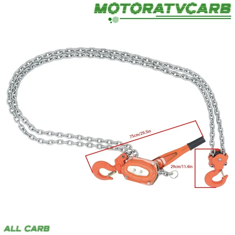 Таль 10FT Lifter Block Chain Hoist G80 Alloy Steel Ratchet Hoist 13200lb Capacit