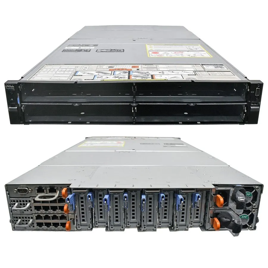 Сервер Dell PowerEdge FX2s Rack Server 0XJ6VP CMC 2x E14M001 8x Riser Modules 2x