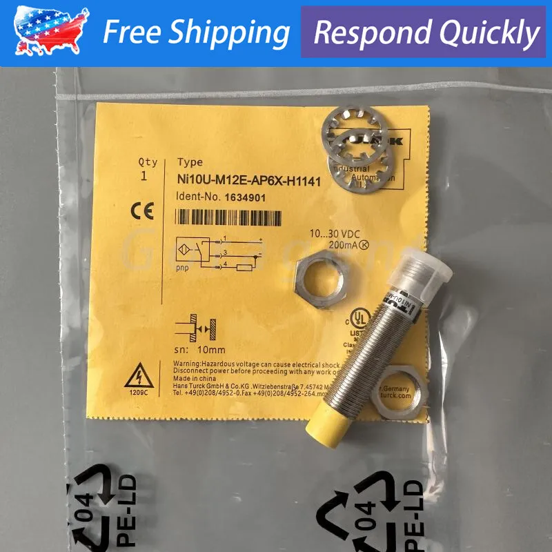 Датчик приближения TURCK Proximity Switch NI10U-M12E-AP6X-H1141 Induction Sensor
