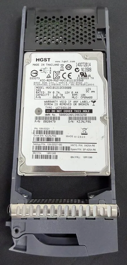 Жёсткий диск HGST HUC101212CSS600 1.2TB SAS 6Gb/s 10K 2.5 in Enterprise HDD 0B28