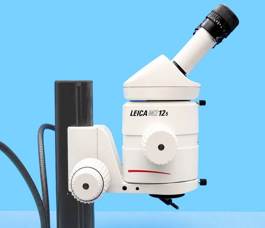 Микроскоп Leica MZ12.5 Stereo Microscope Leica LED2500 incident & transmitted li — фото лота 1
