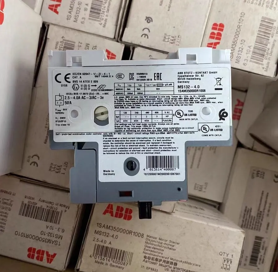 Автоматический выключатель ABB MS132-4.0 2.5-4A Motor Protection Circuit Breaker