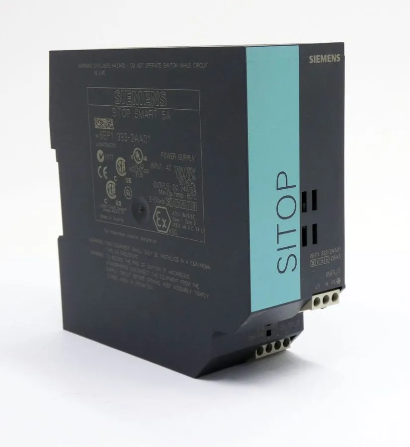 Блок питания Siemens 6EP1 333-2AA01 SITOP SMART 1AC/24VDC/5A Power Supply