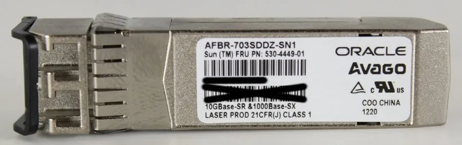 Трансивер Oracle Avago AFBR-703SDDZ-SN1 530-4449-01 10GBase-SR&1000Base-SX Trans