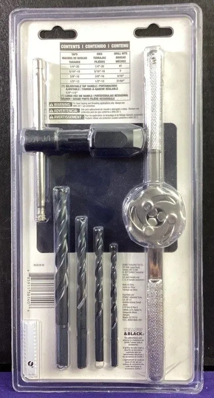 Режущий инструмент Dewalt DWA1452 Fractional Tap and Large Hexagon Die Set (14-P