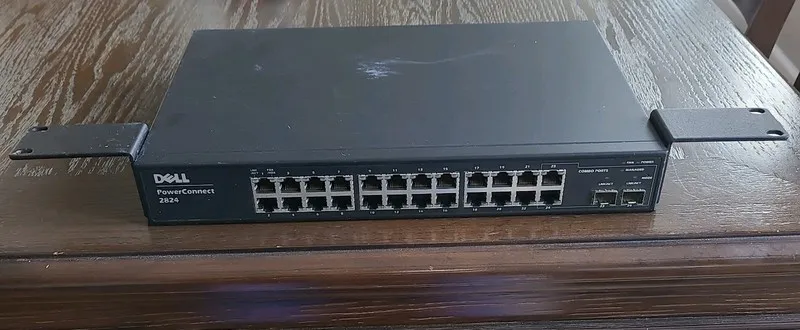 Коммутатор Dell PowerConnect 2824 24-Port Gigabit Ethernet Network Switch with P