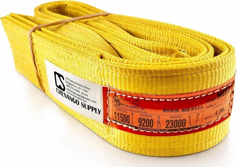 Строп 2-Ply 900 Webbing Lifting Sling 4inx8ft Type 3, 23,000 lb Basket Capacity — фото лота 2