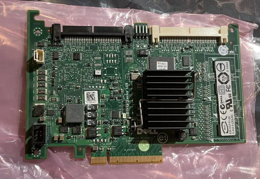 Контроллер Dell T954J PERC 6I SAS 256MB PCI-E Raid Controller Server