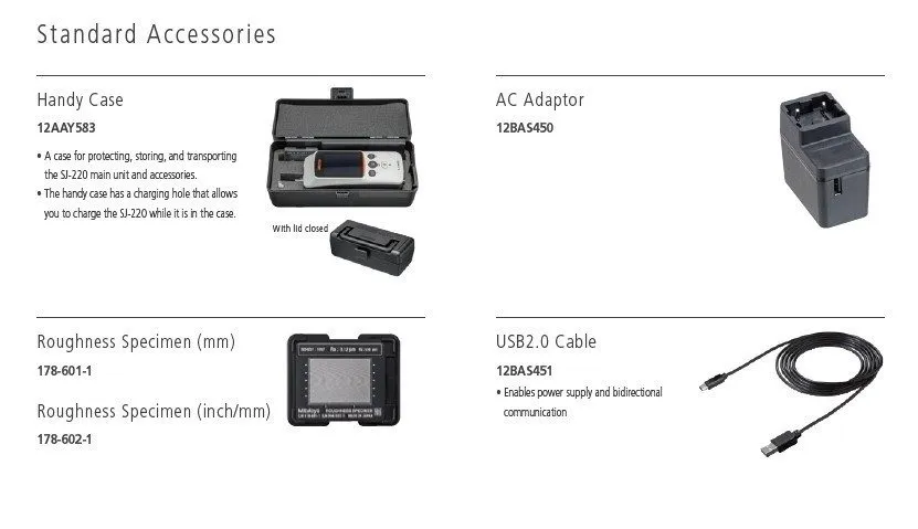 Профилометр MITUTOYO SJ-220 SURFTEST PORTABLE SURFACE ROUGHNESS TESTER 178-741-1