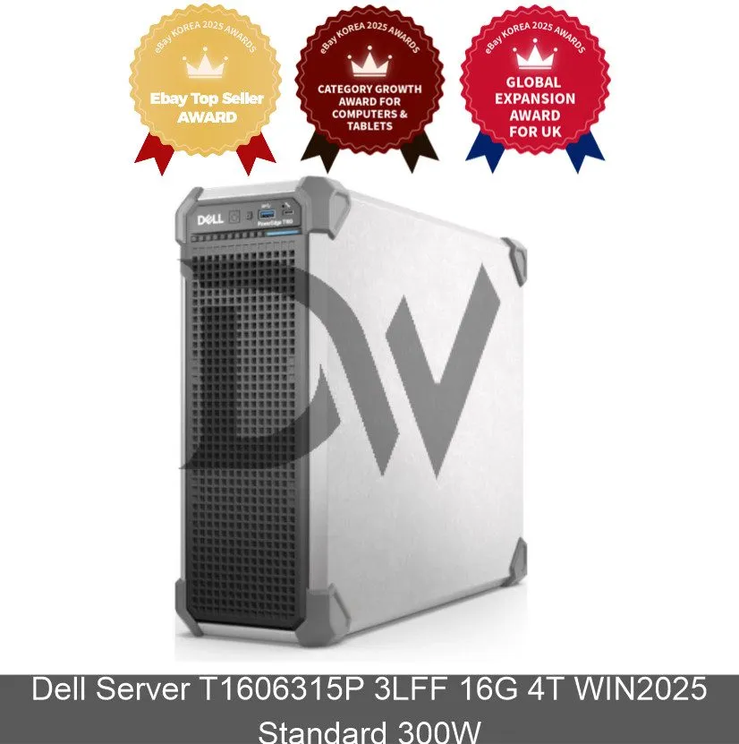 Сервер Dell Server T1606315P 3LFF 32G 4T WIN2025 Standard 300W Server Computer