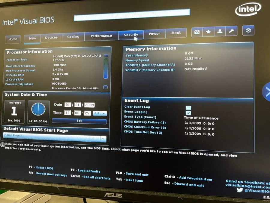 INTEL NUC PC pair NUC7I5BNK i5-7260U 8GB 256GB WIN 11