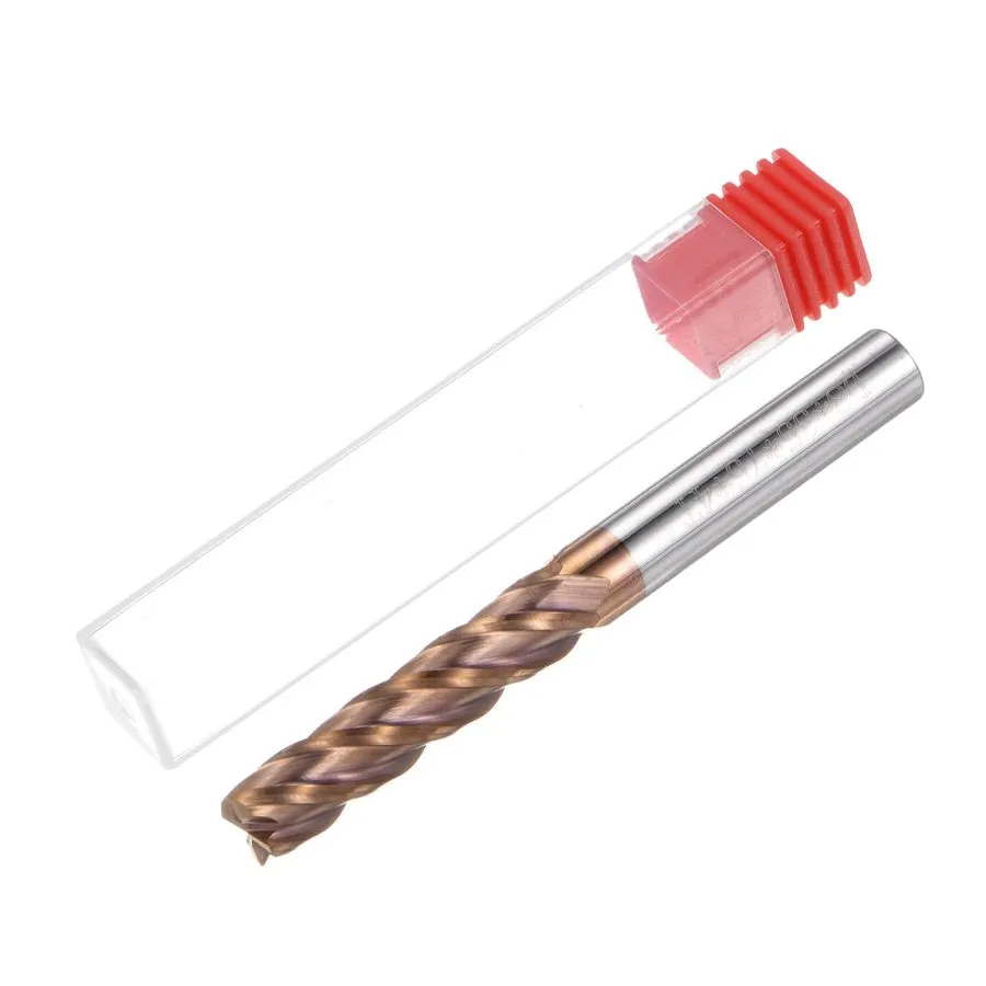 Режущий инструмент Carbide Square End Mill 8mmx30mmx8mmx75mm TiSiN Coated 4 Flut — фото лота 2