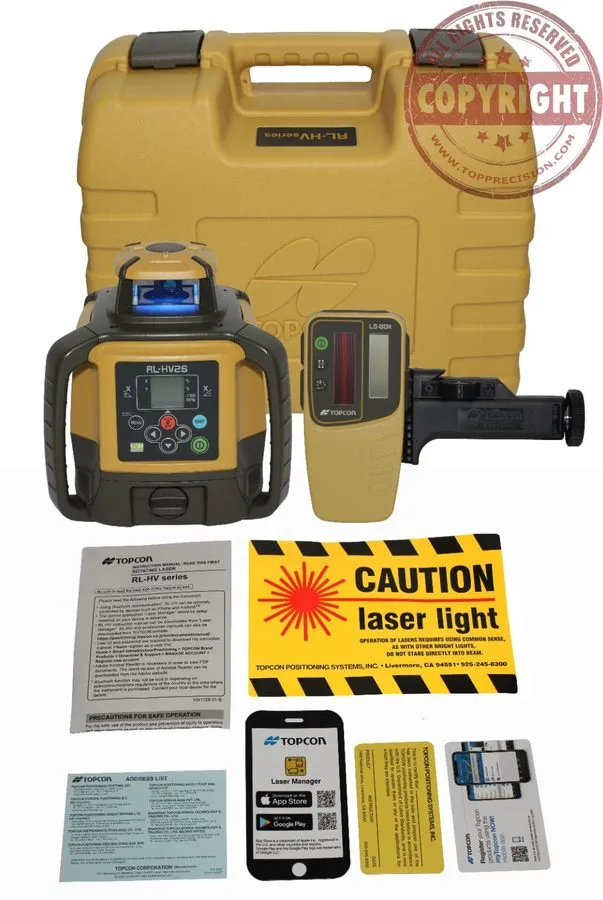 Нивелир TOPCON RL-HV2S SELF LEVELING DUAL SLOPE ROTARY LASER LEVEL,GRADE,TRANSIT — фото лота 2