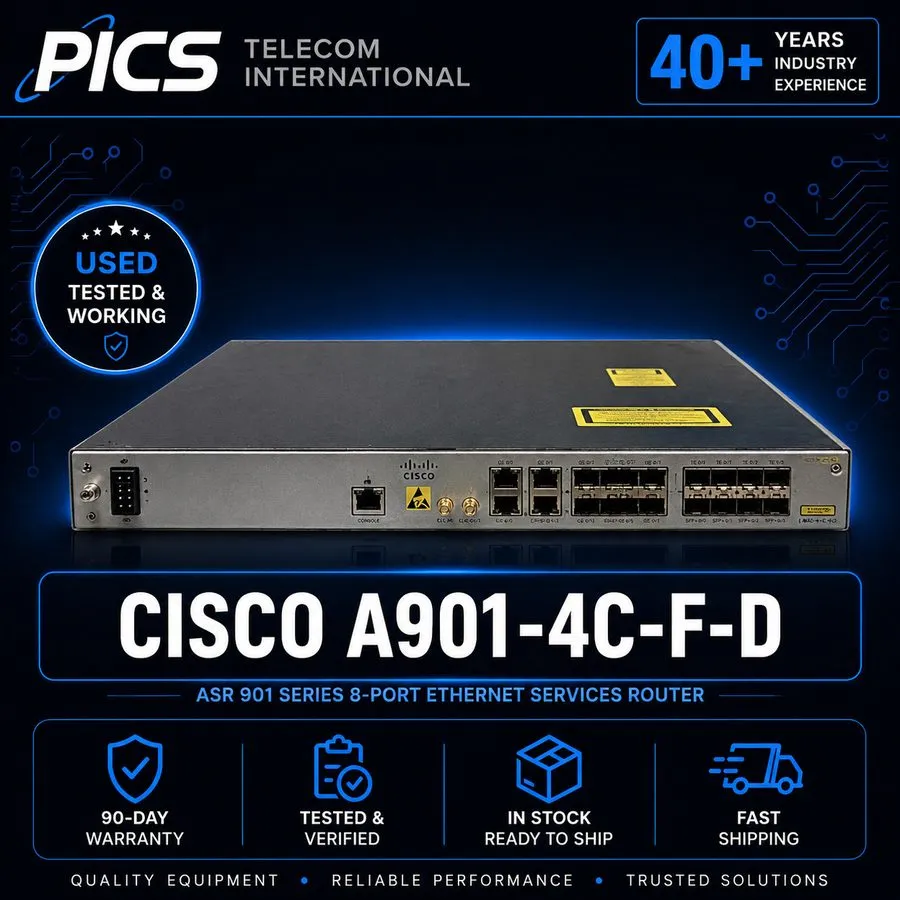 Маршрутизатор Cisco A901-4C-F-D 8-Port Ethernet Services ASR 901 Series Router