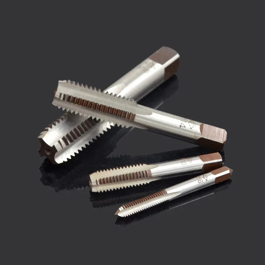 Датчик Metric Tap Set Hand Machine Tap Thread Drill Bits M3-M24 Bearing Steel 1s
