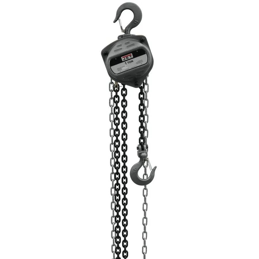 Таль JET 1-Ton Hand Chain Hoist, 10' Lift (Model S90-100-10), Gray