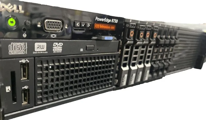 Сервер DELL R730 16SFF 2x 2697Av4 2.6GHz =32 Cores 256GB H730 2x 1.2TB SAS 4xRJ4 — фото лота 1