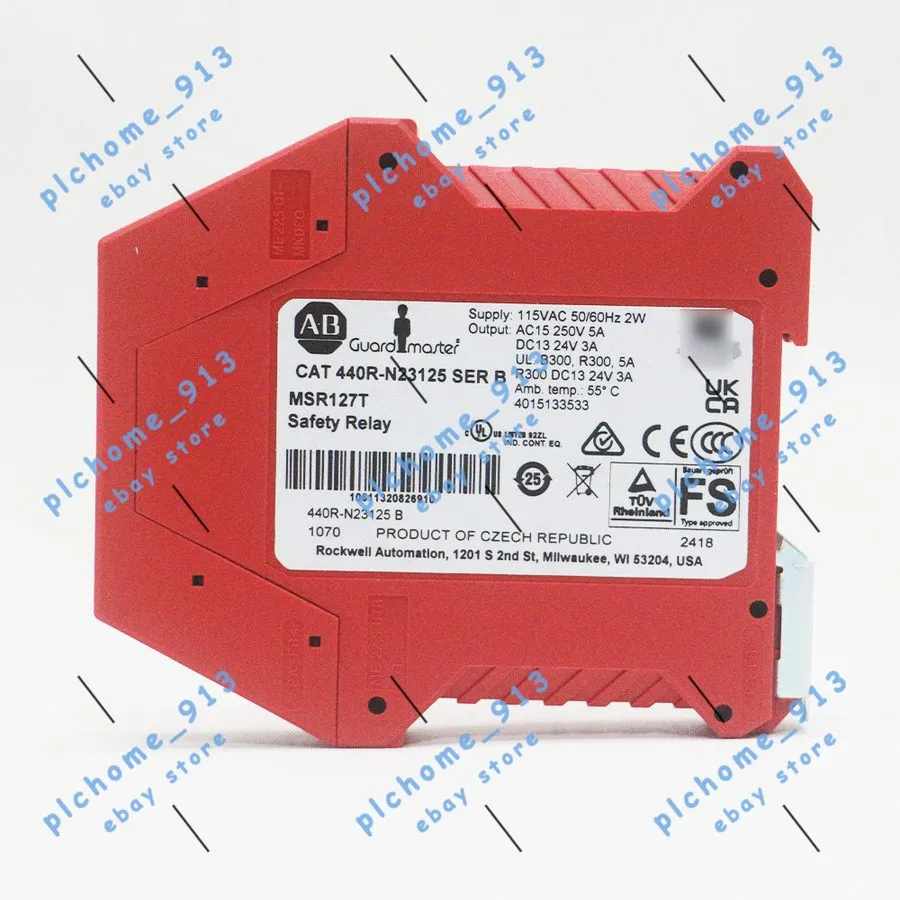 Реле безопасности Allen Bradley 440R-N23125 MSR127T Guard Master Safety Relay