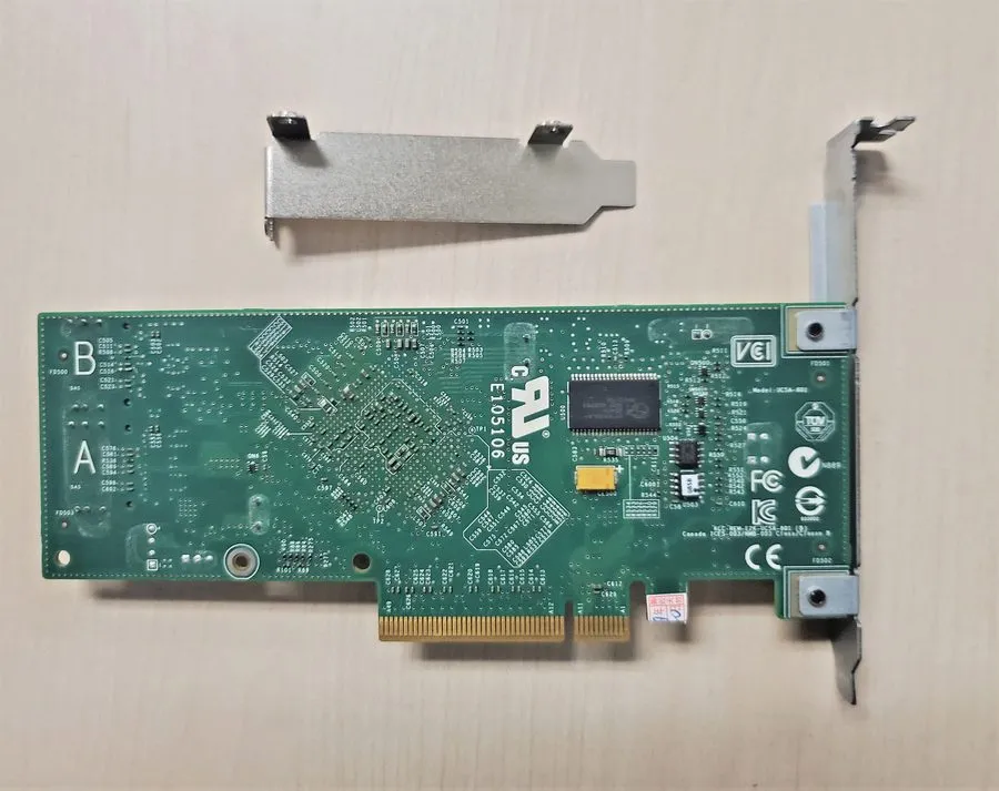 Контроллер Dell PERC H310 8-Port 6Gb/s SAS SATA PCIe RAID Controller Card HV52W