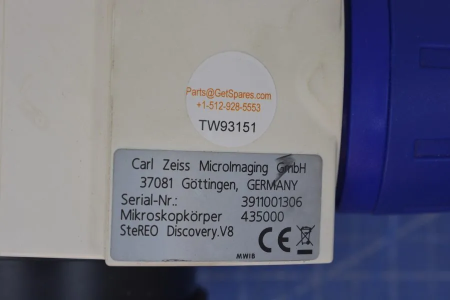 Объектив микроскопа ZEISS SteREO Discovery.V8 Microscope Body w/ Achromat S 0.5x
