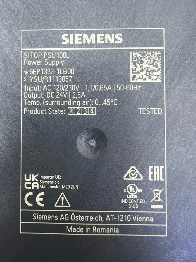 Блок питания SIEMENS SITOP PSU100L 24VDC power supply, 6EP1332-1LB00