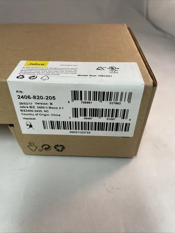 VoIP-шлюз Jabra BIZ 2400 II Mono 3-1 Wired Headset 2406-820-205 Black