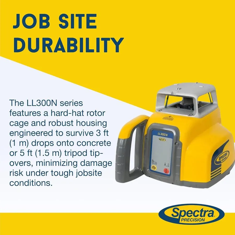 Нивелир Spectra Precision LL300N-3 Self-Leveling Laser Level Kit with HL450 Rece