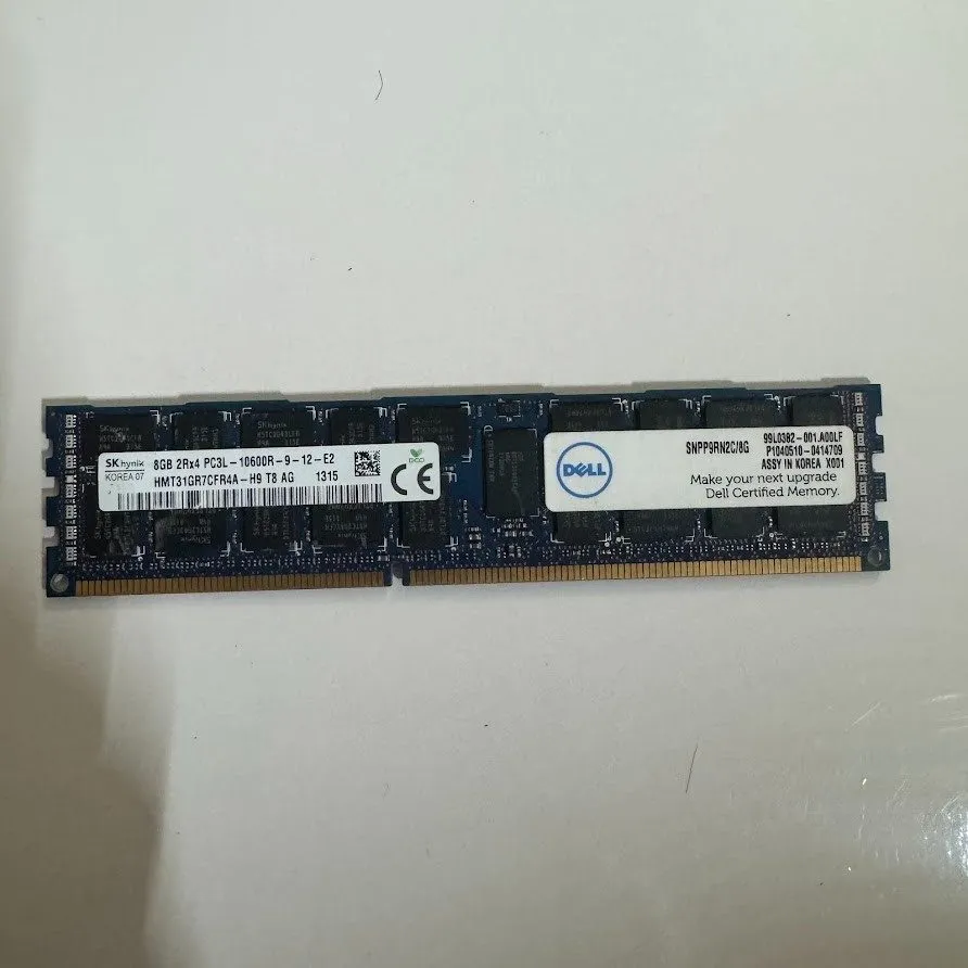 Модуль памяти Hynix 8GB 2Rx4 PC3-10600R DDR3 ECC Server RAM HMT31GR7CFR4A-H9
