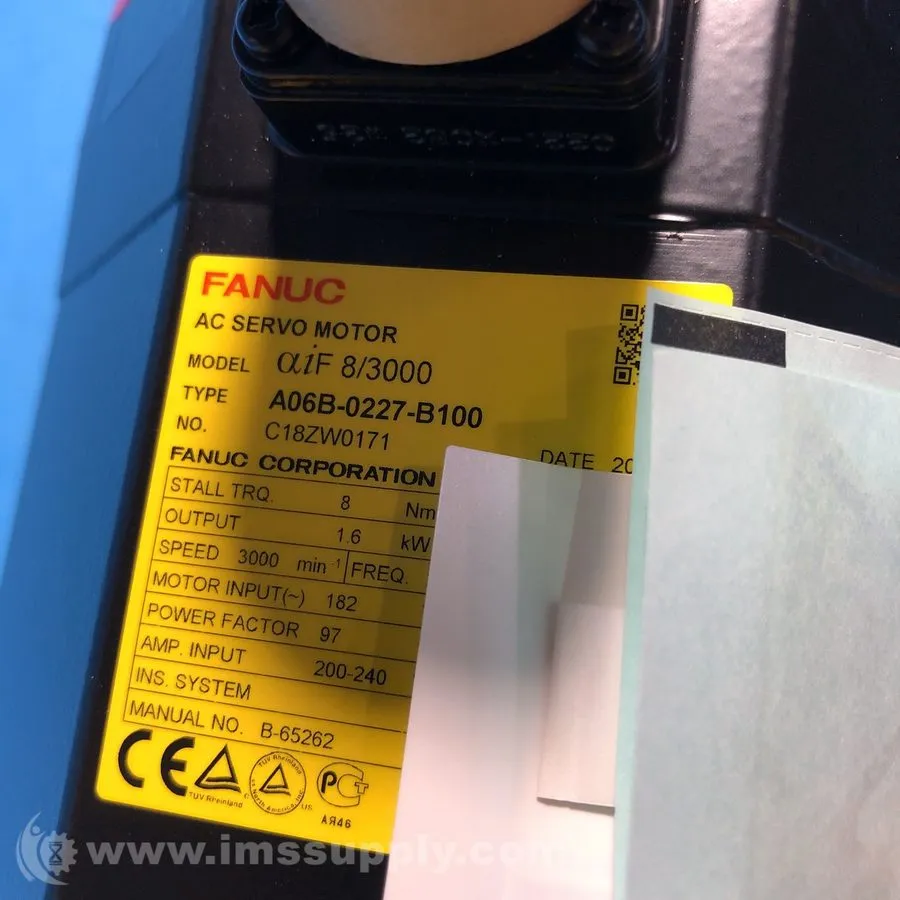 Серводвигатель Fanuc A06B-0227-B100 AC Servo Motor FNIP