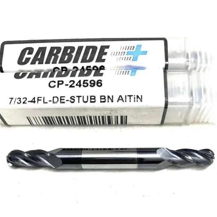 Режущий инструмент Carbide Plus CP-24596 7/32" 4FL DE Ball Nose Stub End Mill Ca