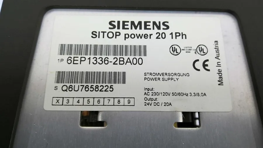Блок питания Siemens SITOP Power Supply 6EP1336-2BA00, 20 AMP 24VDC
